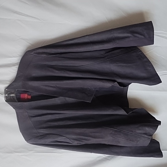 G.I.L.I purple suede open front jacket size 16 - Picture 1 of 6